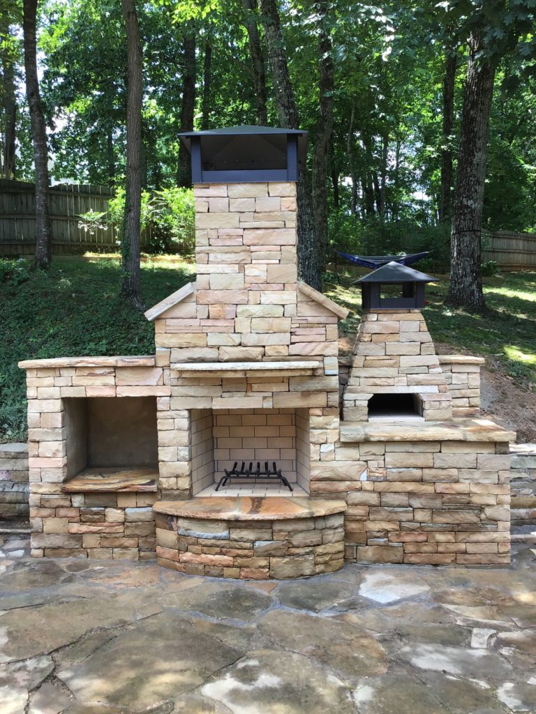 Outdoor Isokern Fireplace And Pizza Oven Project Mad Hatter Services