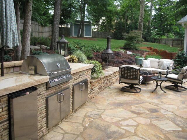 outdoor kitchen grill island