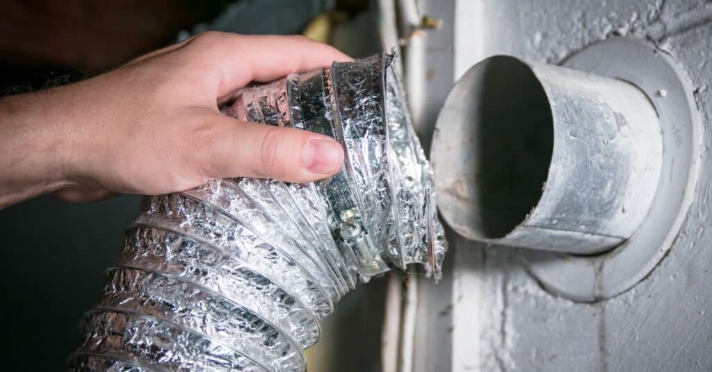 Professional dryer vent cleaning