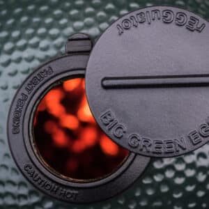 lighting charcoal and adjusting the temperature