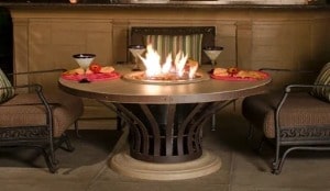 Outdoor fire table
